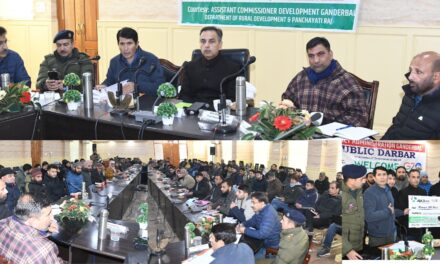Nazim Zai chairs public outreach programme in Ganderbal;Distributes Financial assistance of Rs 1.12crore among beneficiaries