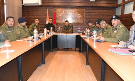 IGP Kashmir chairs security cum crime review meeting at PCR Kashmir
