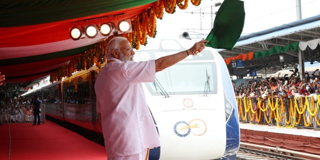 PM Modi virtually flags off second Vande Bharat train in J-K’s Katra