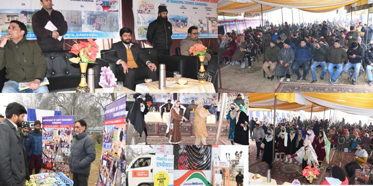 VBSY Van continues to spread PM’s message among residents of Ganderbal town;DDC presides over mega event at Qamaria Park