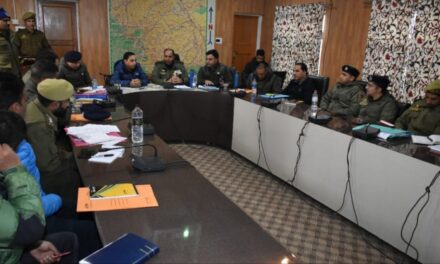 SSP Pulwama chairs crime/security review meeting at DPO Pulwama