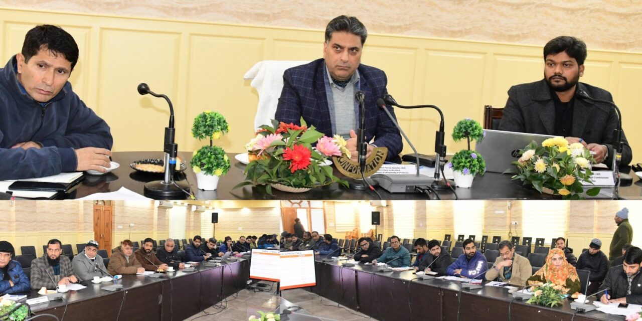Tallat Parvez reviews progress on VBSY in Ganderbal