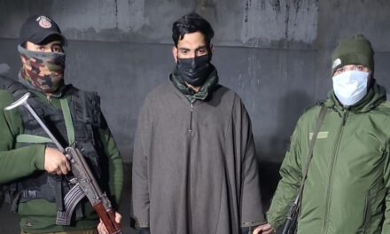 Hybrid Miltant along with arms and ammunition arrested in Pulwama