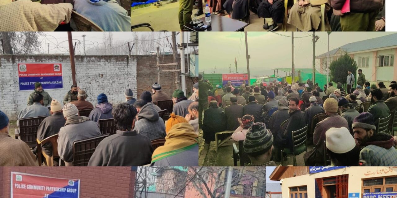 Police facilitates PCPG meetings in Kulgam