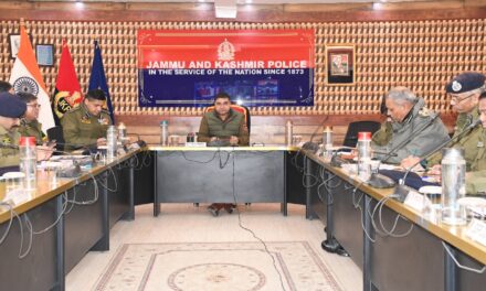 IGP Kashmir takes stock of security scenario at PCR Kashmir;Directed officers to uphold public safety & ensure a secure environment; Take stringent action against ANEs