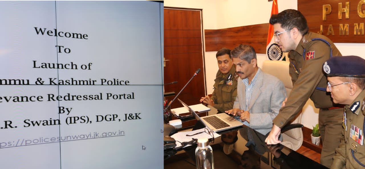 DGP, J&K launches Jammu and Kashmir Police Grievance Redressal Portal “Awaam Se, Awaam Ke Liye”.