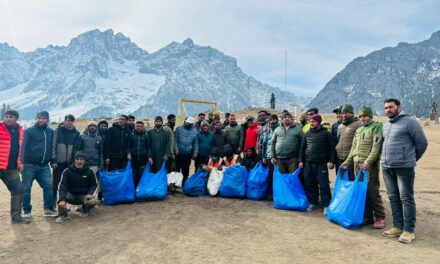 SDA and “Go Green Sonamarg” organised clean-up drive at Golden Glory Eco-Park, Sonamarg.