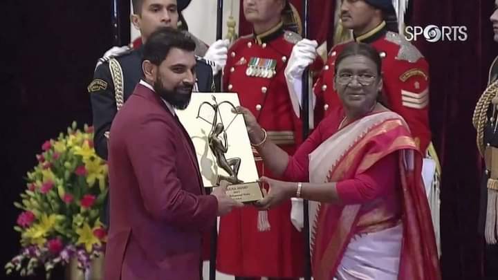Mohammed Shami, Ojas Pravin, Sheetal Devi and others receive Arjuna Award 2023