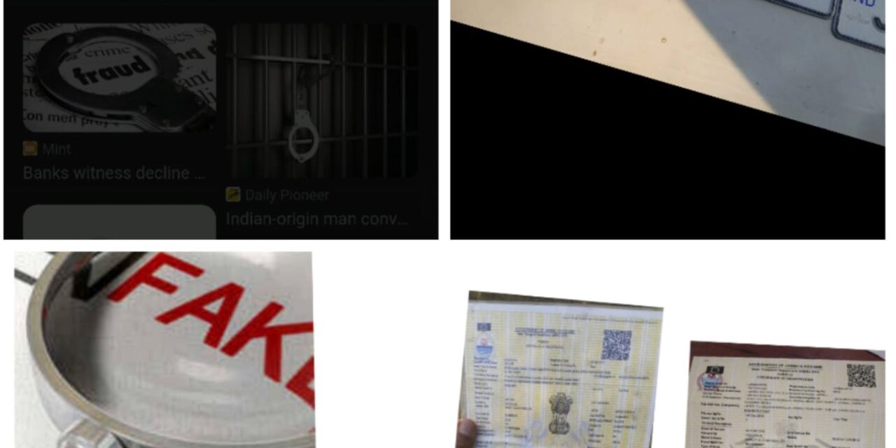 Traffic Police Rural Kashmir Seizes 2 Vehicles for Fake Registration; Urges Legal Owners To Promptly Report Doubtful Online Challan Messages