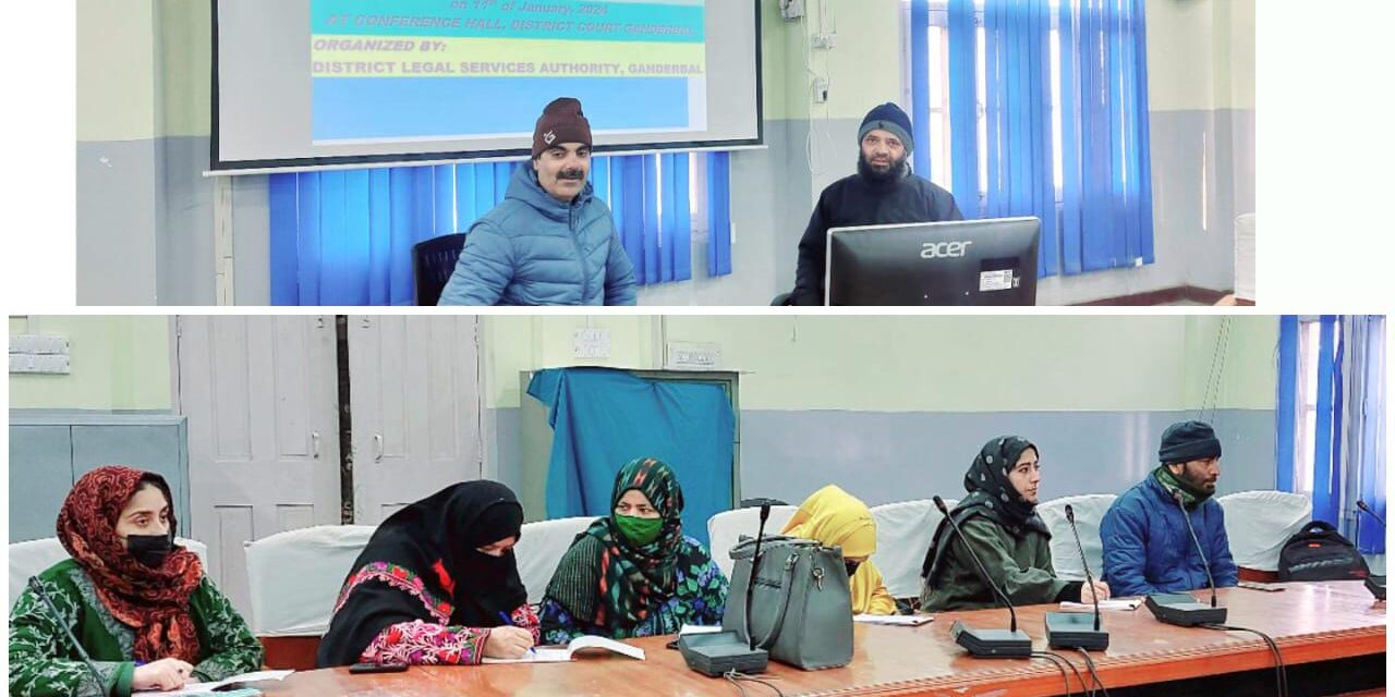 DLSA Ganderbal & Bandipora organized training programme for PLVs and members of Child Welfare Committee & Juvenile Justice Board of District Ganderbal & Bandipora on POCSO Act.