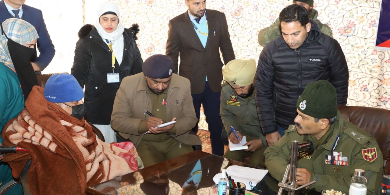 Moving out of station headquarters to hold the grievance redressal programme at district level is aimed to improve Police services in far-flung areas too; DGP J&K at grievance redressal programme in Kupwara