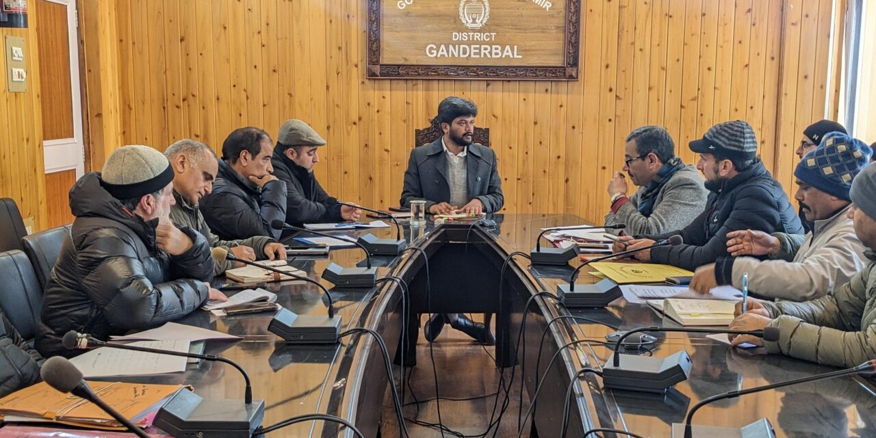 DLC approves 7 cases for Change of Land Use at Ganderbal;DC urges for issuing necessary NOCs timely