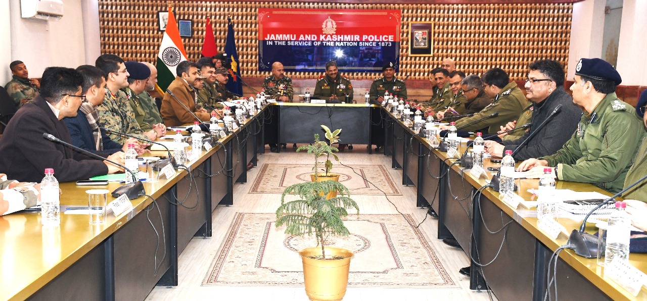 Republic Day celebrations in Kashmir;DGP, J&K chairs high level joint security meeting;Ensure optimum security arrangements at all the venues across Kashmir: DGP to officers