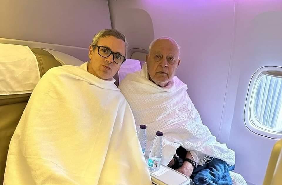 Farooq, Omar leave for Saudi Arabia for Umrah