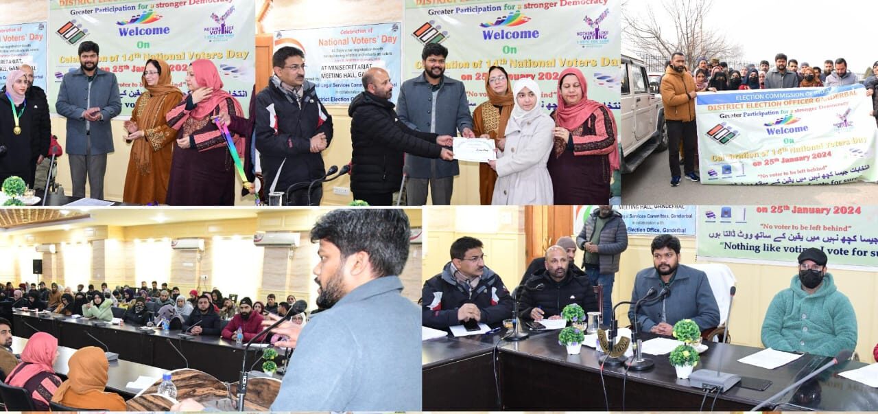 14th National Voters Day celebrated at Ganderbal