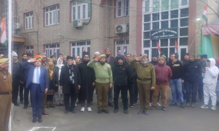 Principal District & Session Judge Ganderbal Unfurls National Flag, Takes Salute at District Court Ganderbal