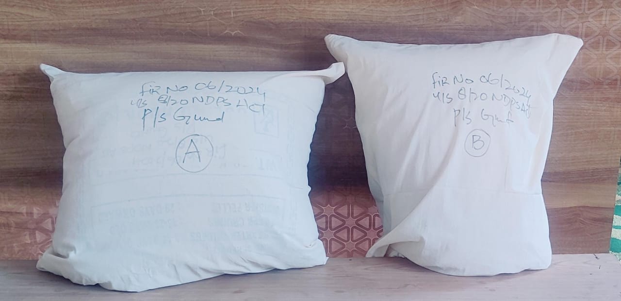 Ganderbal Police seized contraband substance at Gund