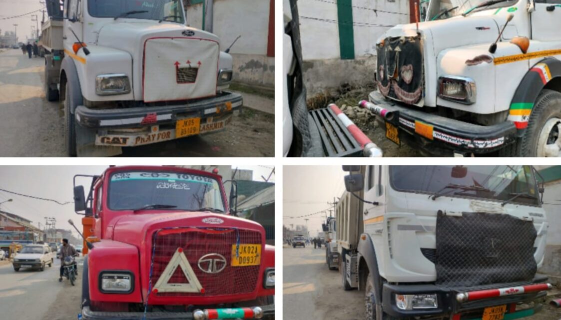 Illegal extraction & transportation of minerals;Police seizes 5 vehicles, arrests 5 persons in Baramulla