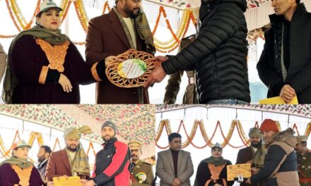 Officials of DIC Ganderbal, media persons honored on 75th R Day function
