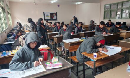 In run-up to Pariksha Pe Charcha 2024, Kendriya Vidyalaya Srinagar Commemorates Parakram Divas with Painting Competition