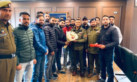 Delegation of newly selected PSIs of J&K Police met SSP Baramulla