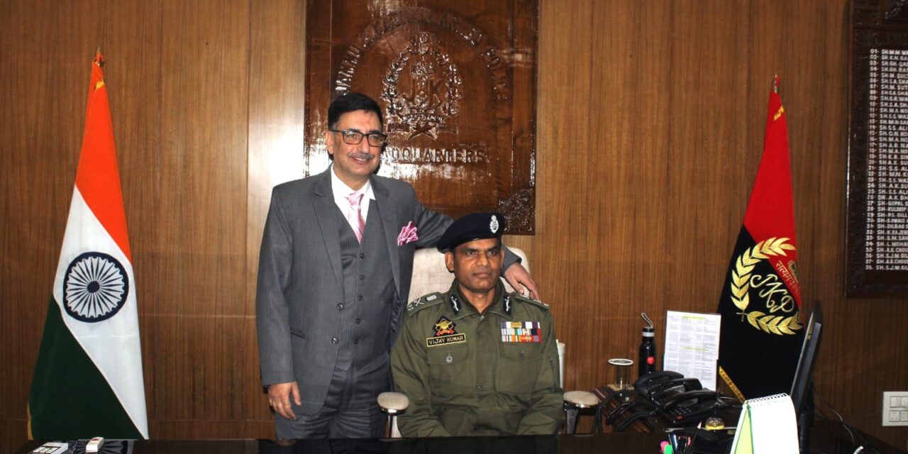 Vijay Kumar-IPS takes over as ADGP Armed J&K