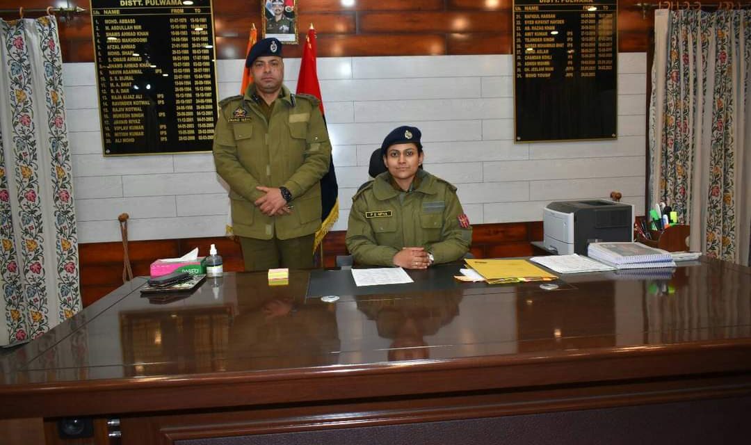 P D Nitya -IPS assumed charge as SSP Pulwama.