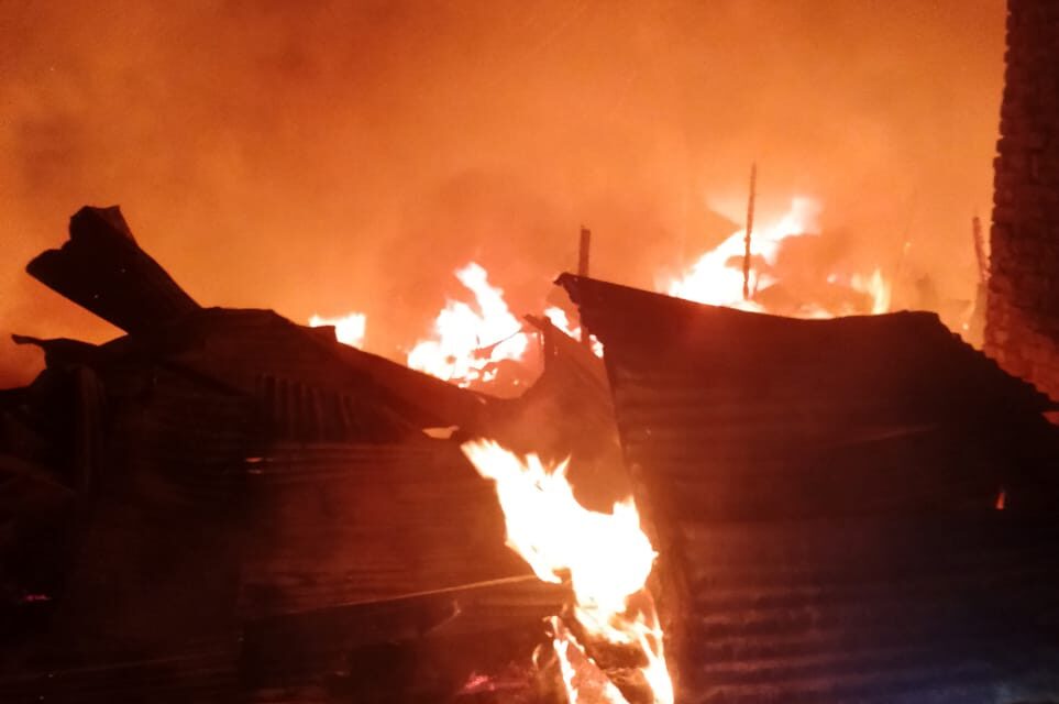 Dozens of vegetable shops gutted in fire in Ramban