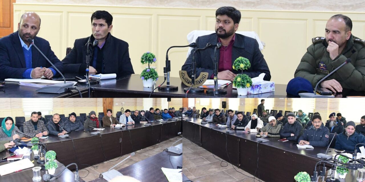 DC Ganderbal reviews District Disaster Management Plan, Preparedness Measures