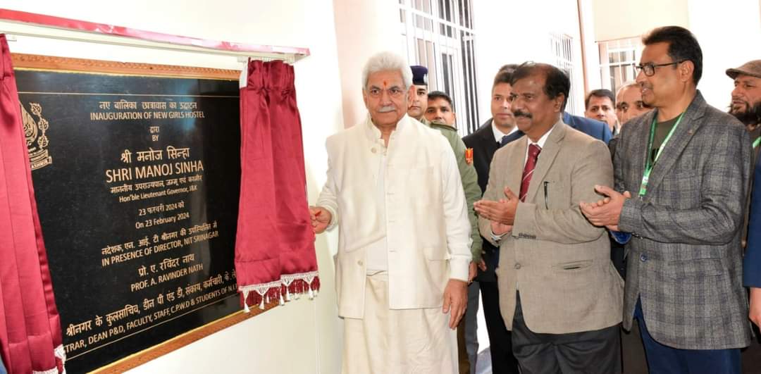 Lt Governor inaugurates new Girls Hostel at NIT Srinagar