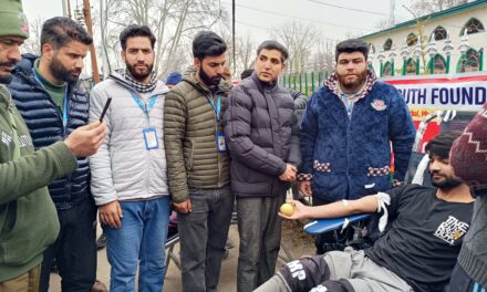 Al-Imaan Youth Foundation organised Blood donation camp in Safapora Ganderbal