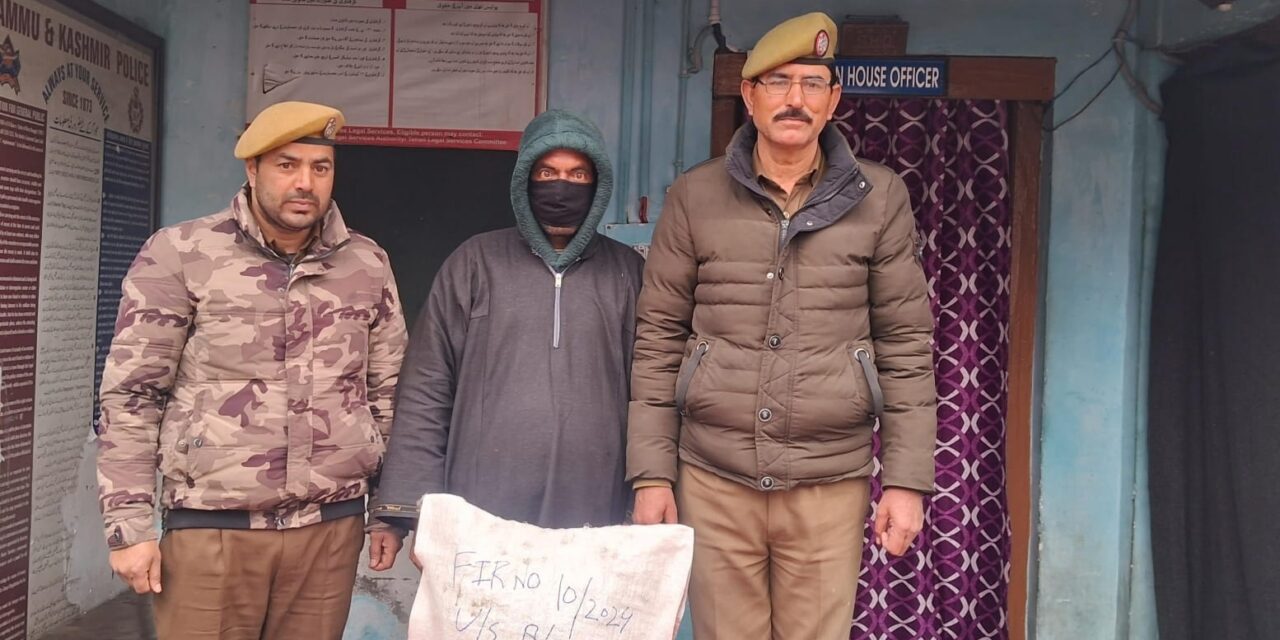 Drug Peddler arrested in Kangan, contraband substance recovered
