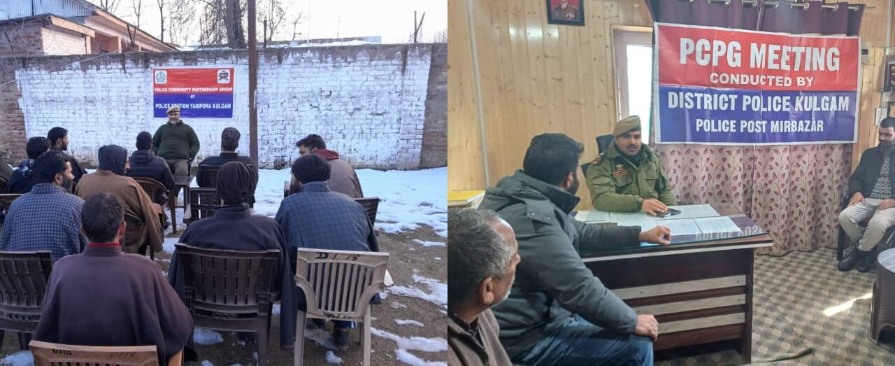 Police facilitates Police Community Partnership Group (PCPG) meetings in Kulgam