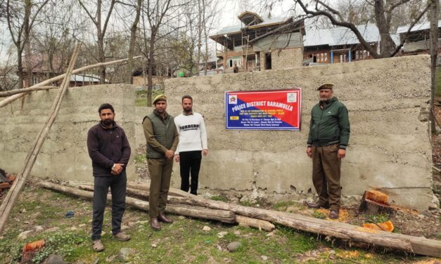Police attaches illegally acquired property of notorious drug peddler in Baramulla