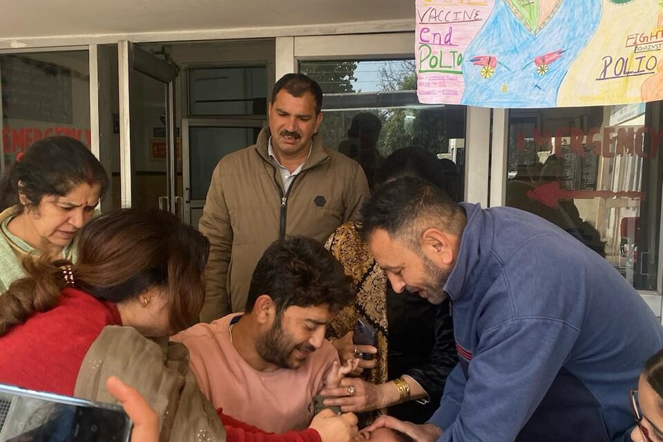 Police Hospital Jammu Organises pulse polio immunization camp in hospital premises