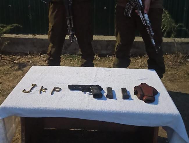 Hideout busted in Sopore,arms ammunition recovered