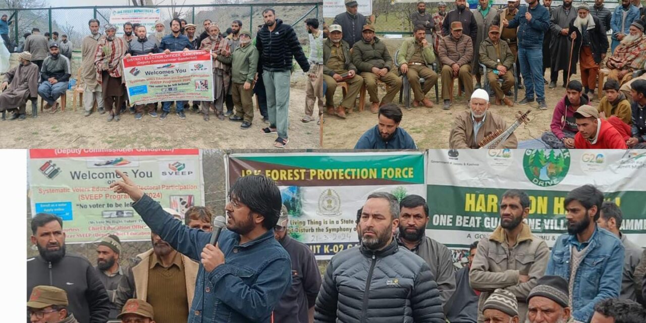 World Forestry Day Merged with Voter Awareness in Chattergul Bala, Ganderbal