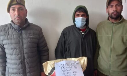 Police arrests 02 drug peddlers in Kulgam, contraband substance recovered