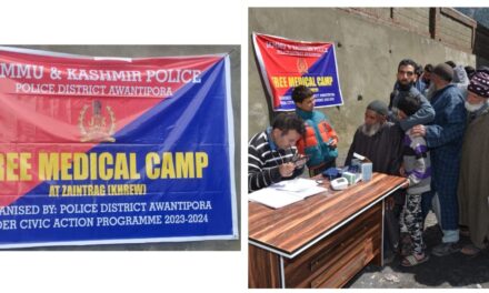 Police organises free medical camp in Awantipora