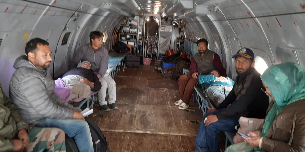 IAF airlifts to Srinagar two patients from Kargil needing urgent medical aid