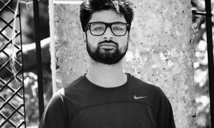 Senior Journalist Sheikh Hidayatullah greets people on Eid-ul Fitr