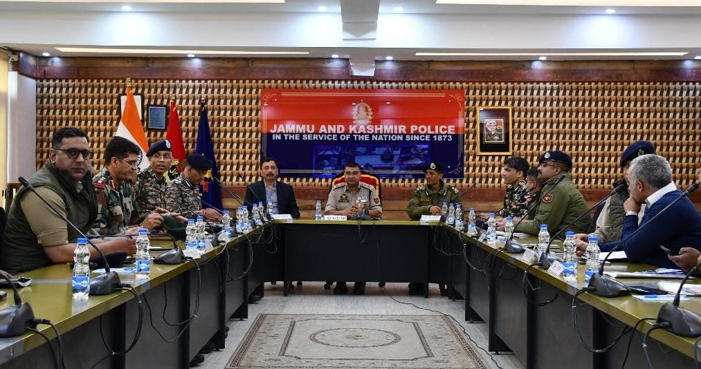 IGP Kashmir chairs security review meeting at PCR Kashmir