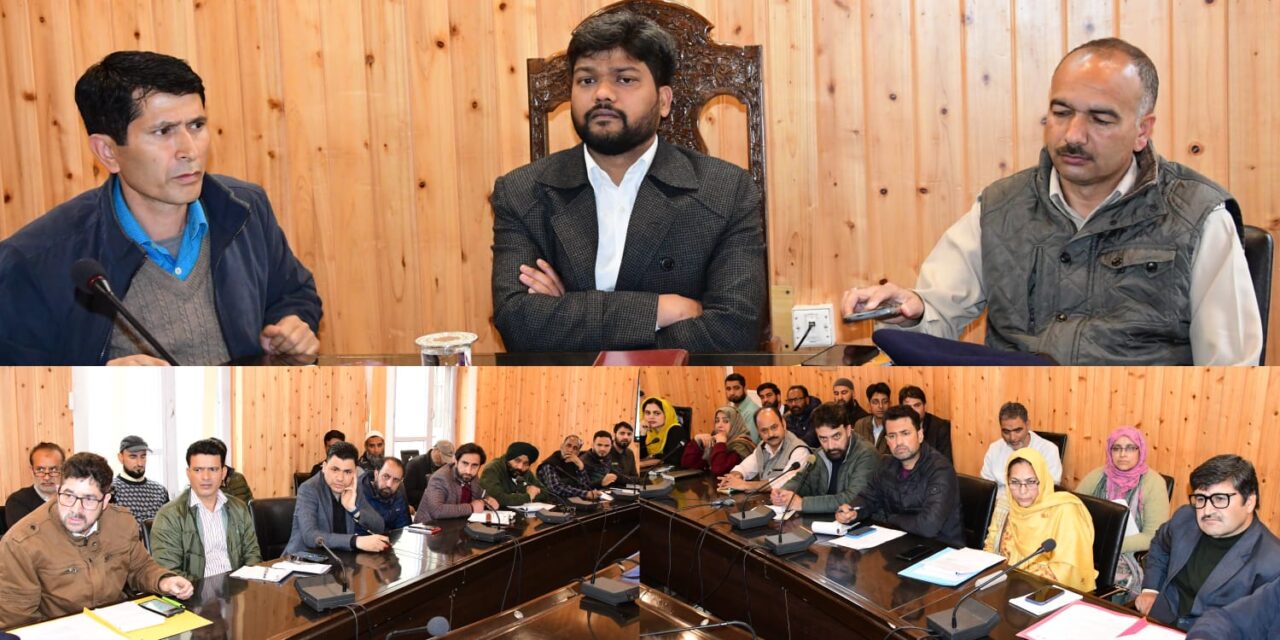 DC Ganderbal reviews progress of computation of PDI