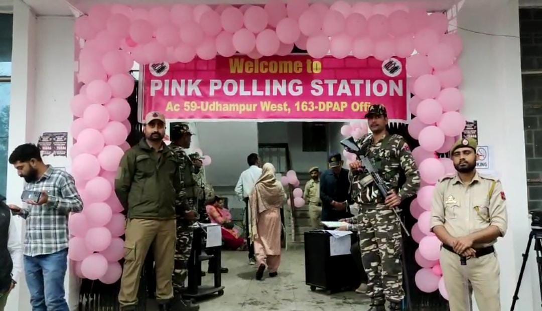 Women throng ‘pink booths’ in J&K’s Doda to cast their votes