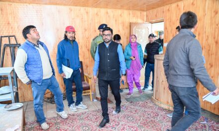 DC,DEO Kargil inspects model and critical polling stations around Kargil town
