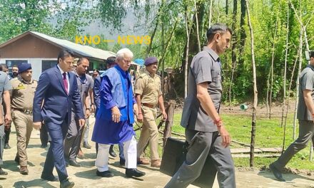 Srinagar Boat Tragedy: LG Sinha visits Gandbal, meets victims’ families