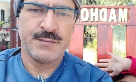 TSO Lar Manzoor Ahmad greets people on Eid ul Fitr