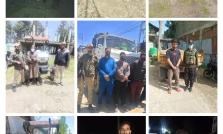 Police seizes 19 vehicles involved in illegal mining, arrests 18 drivers in Baramulla