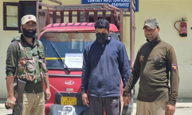 Pulwama Police Solves Hit & Run Case: Accused along with load carrier Arrested