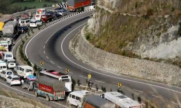 Vehicular traffic not allowed on Jammu-Srinagar National Highway at Ramban today